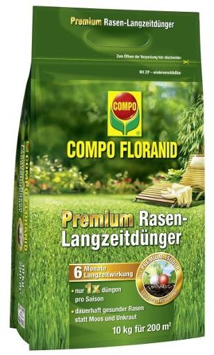 COMPO Floranid Premium Rasen-Langzeitdünger 10 kg
