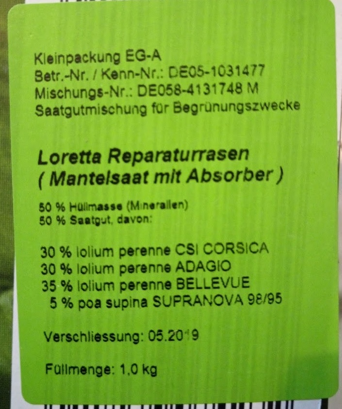Loretta Reparatur Rasen 2,0 kg